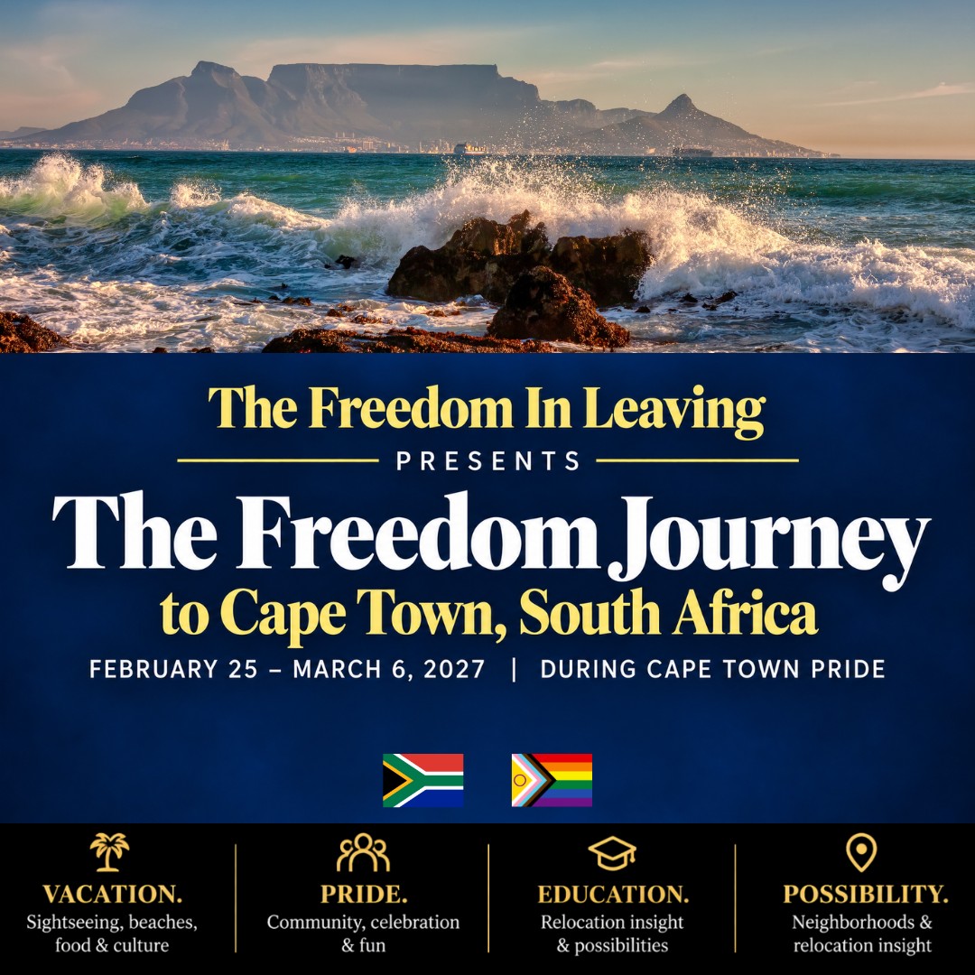 The Freedom in Leaving presents The Freedom Journey to Cape Town, South Africa, February 25 to March 6, 2027